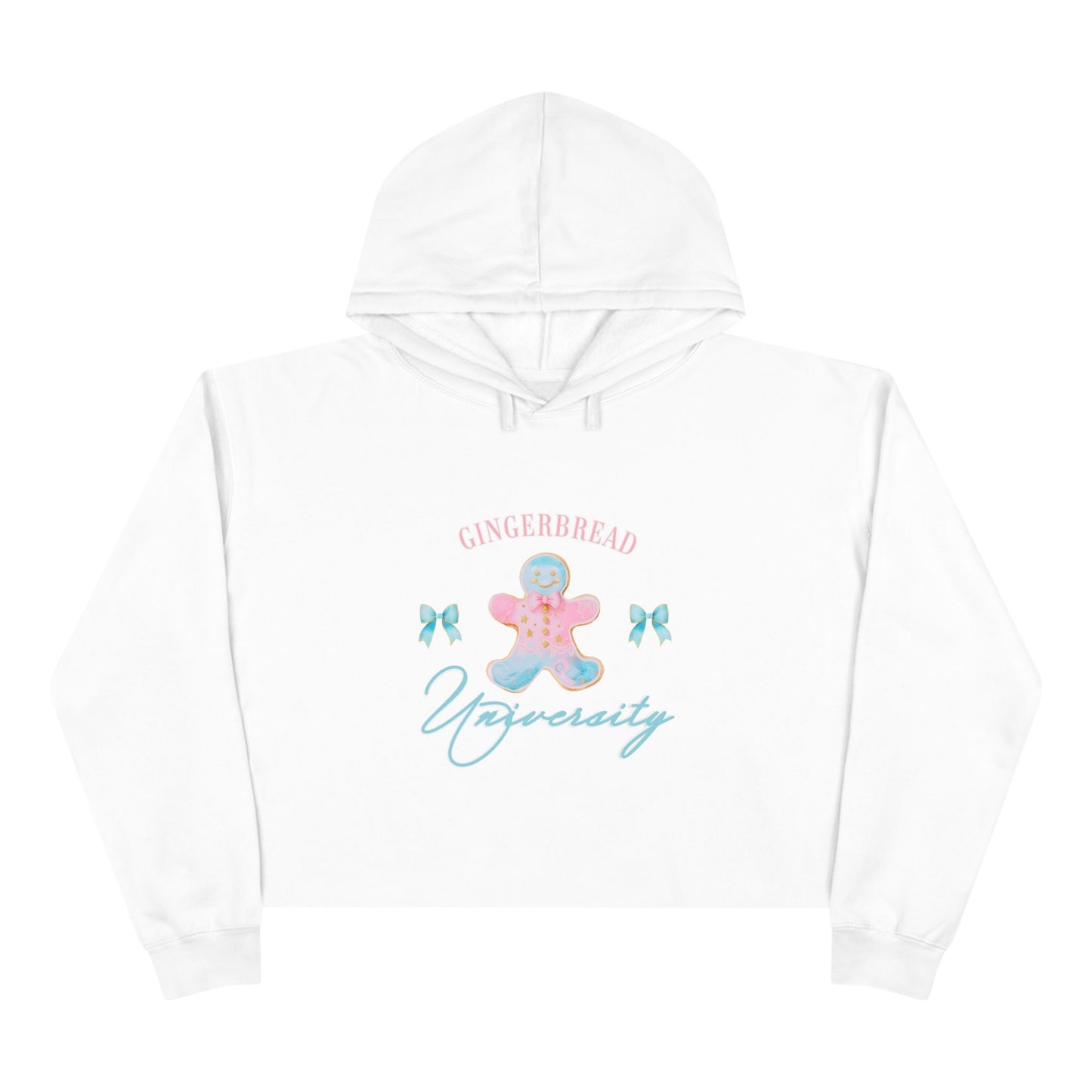 Gingerbread University Crop Hoodie
