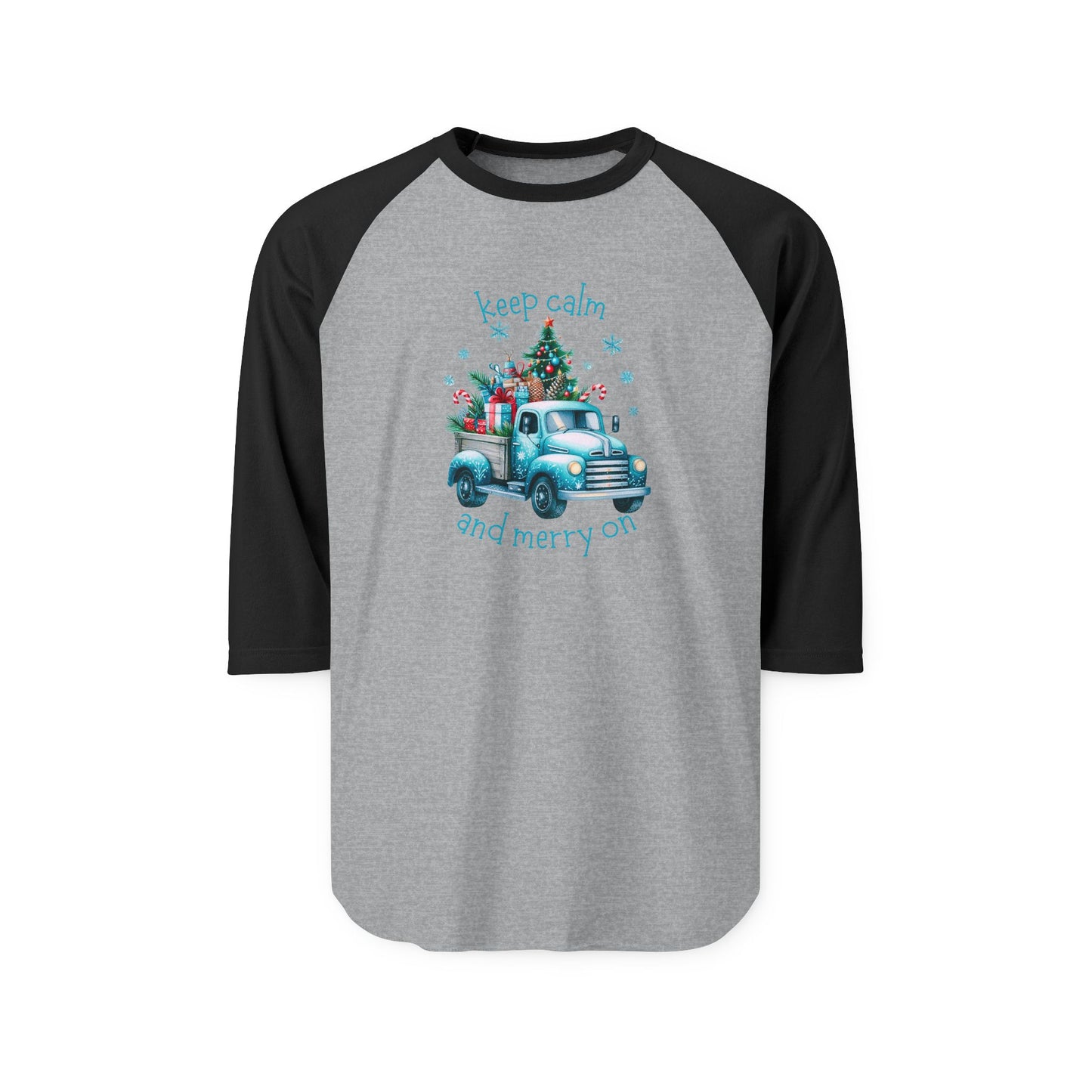 Keep Calm And Merry On Baseball Tee