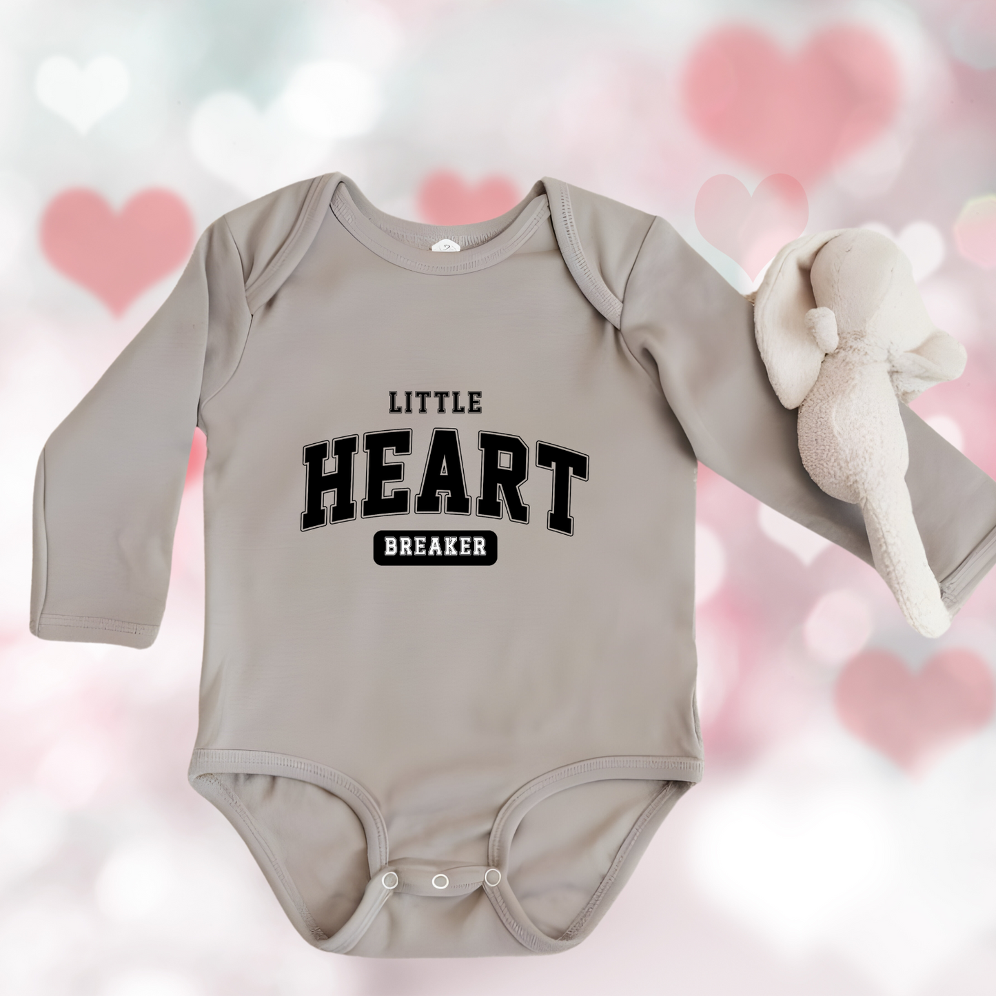 Little Heart Breaker Long Sleeve Onesie