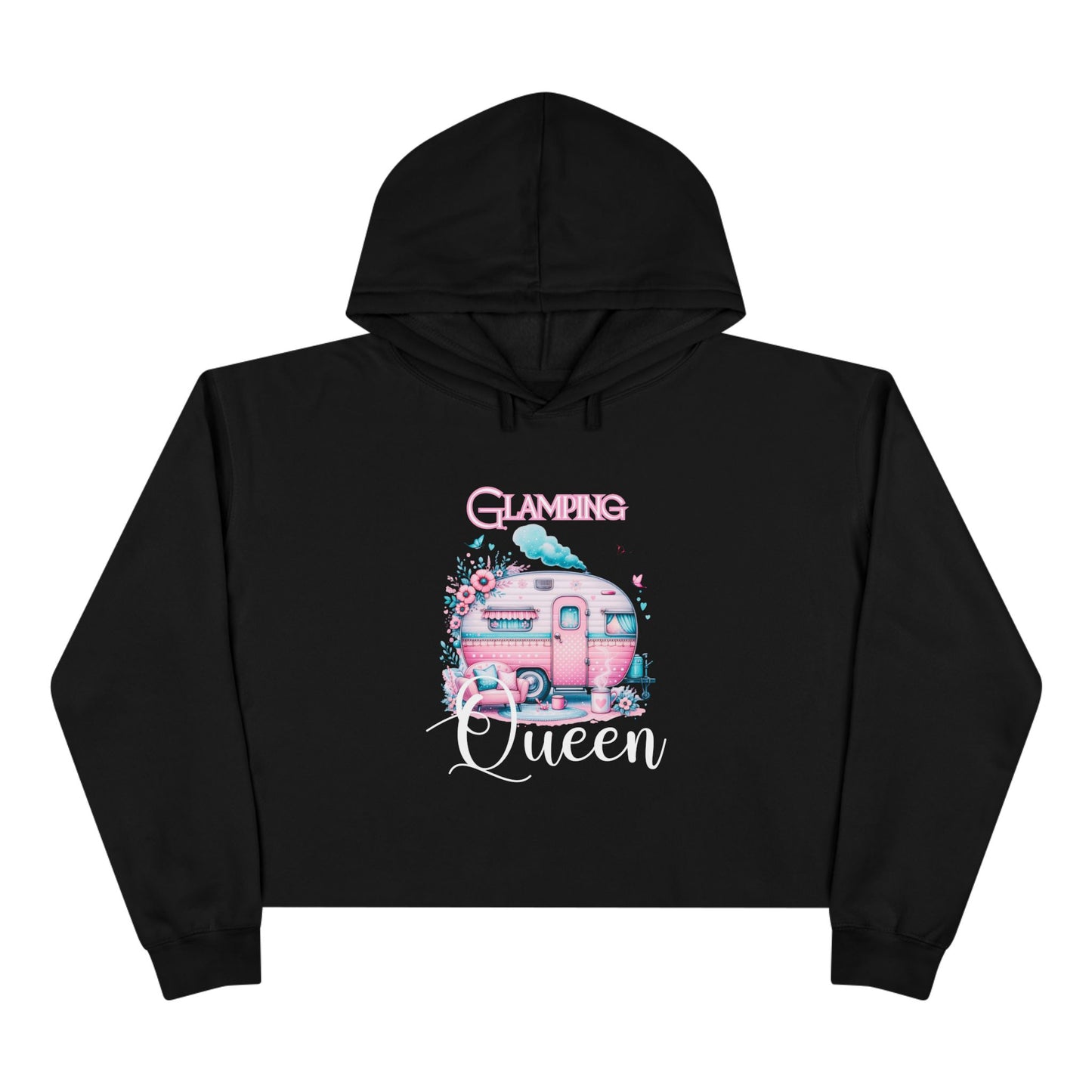 Glamping Queen Crop Hoodie