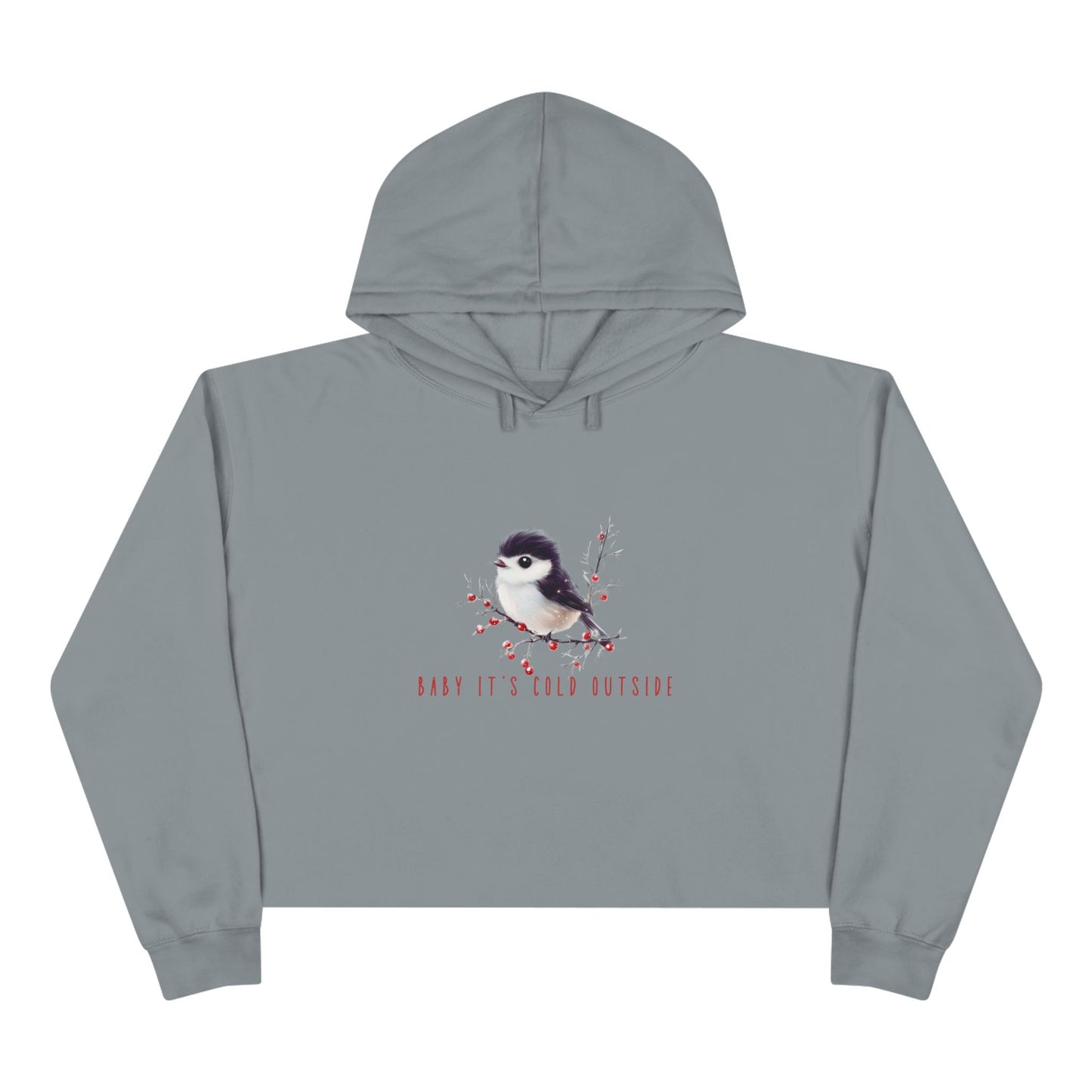 Baby It’s Cold Outside Crop Hoodie
