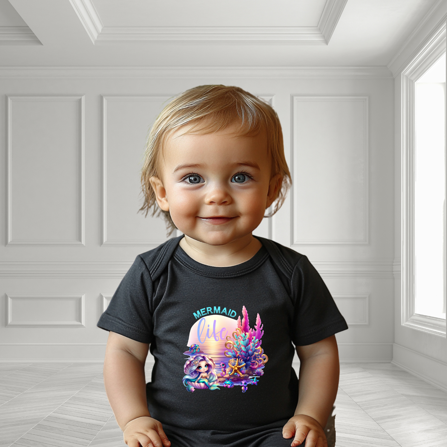 Mermaid Life Infant Short Sleeve Onesie
