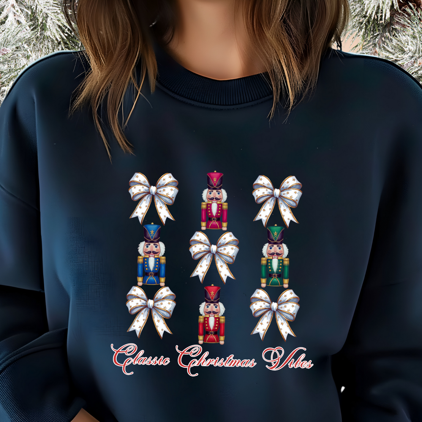 Classic Christmas Vibes Crewneck Sweatshirt