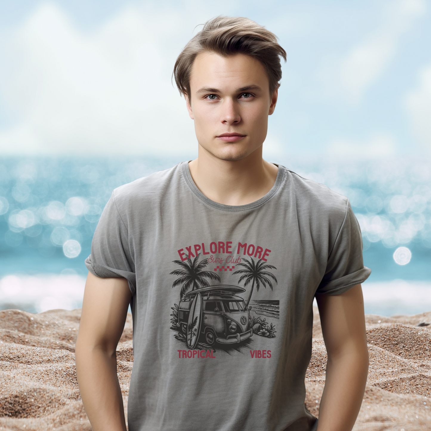 Retro Explore More Surf Club T-Shirt