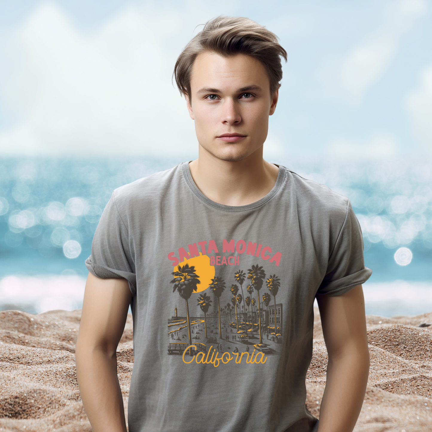 Santa Monica Beach T-Shirt