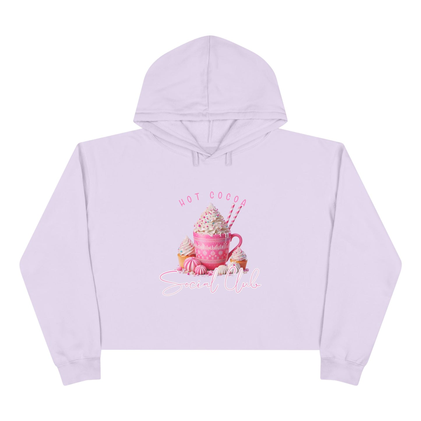 Hot Cocoa Social Club Crop Hoodie