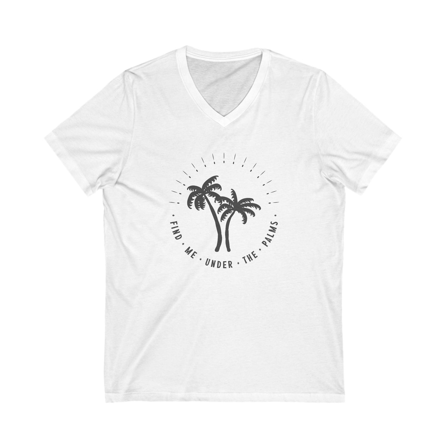 Find Me Under The Palms V-Neck Tee