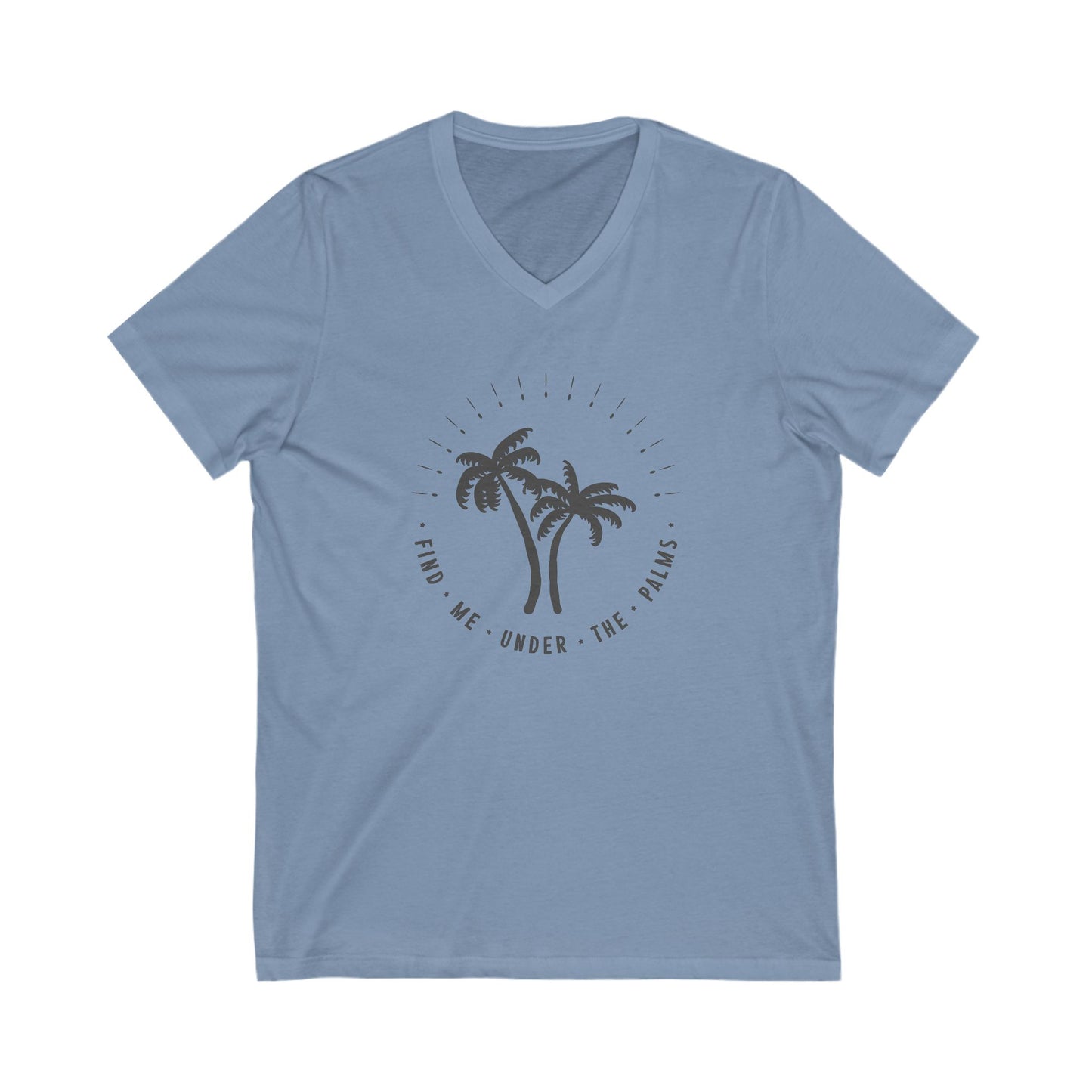Find Me Under The Palms V-Neck Tee