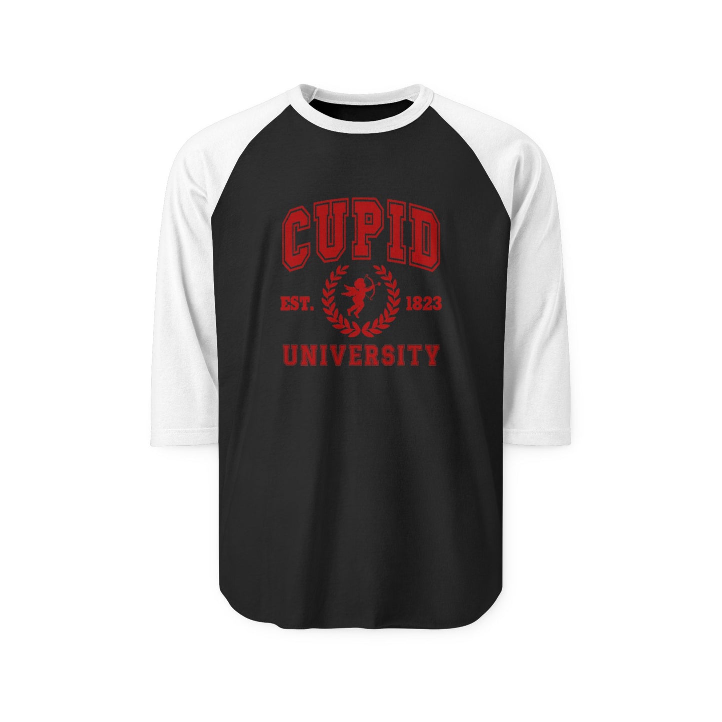 Cupid University Baseball Tee