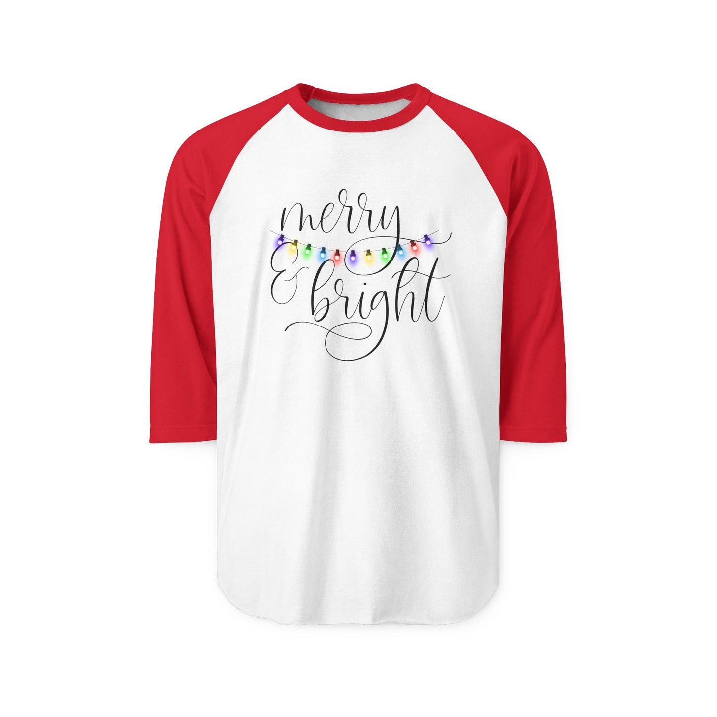 Merry & Bright Baseball Tee