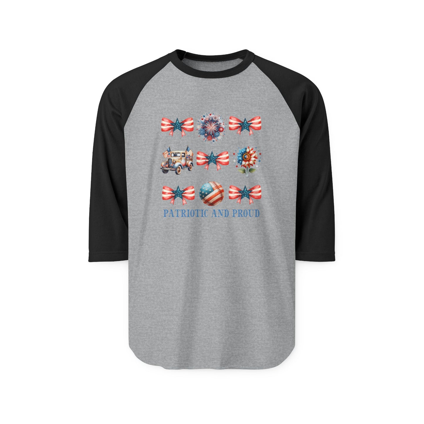 Patriotic And Proud Baseball Tee