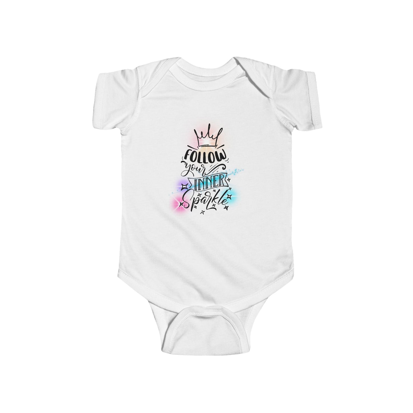 Follow Your Inner Sparkle Infant Short Sleeve Onesie