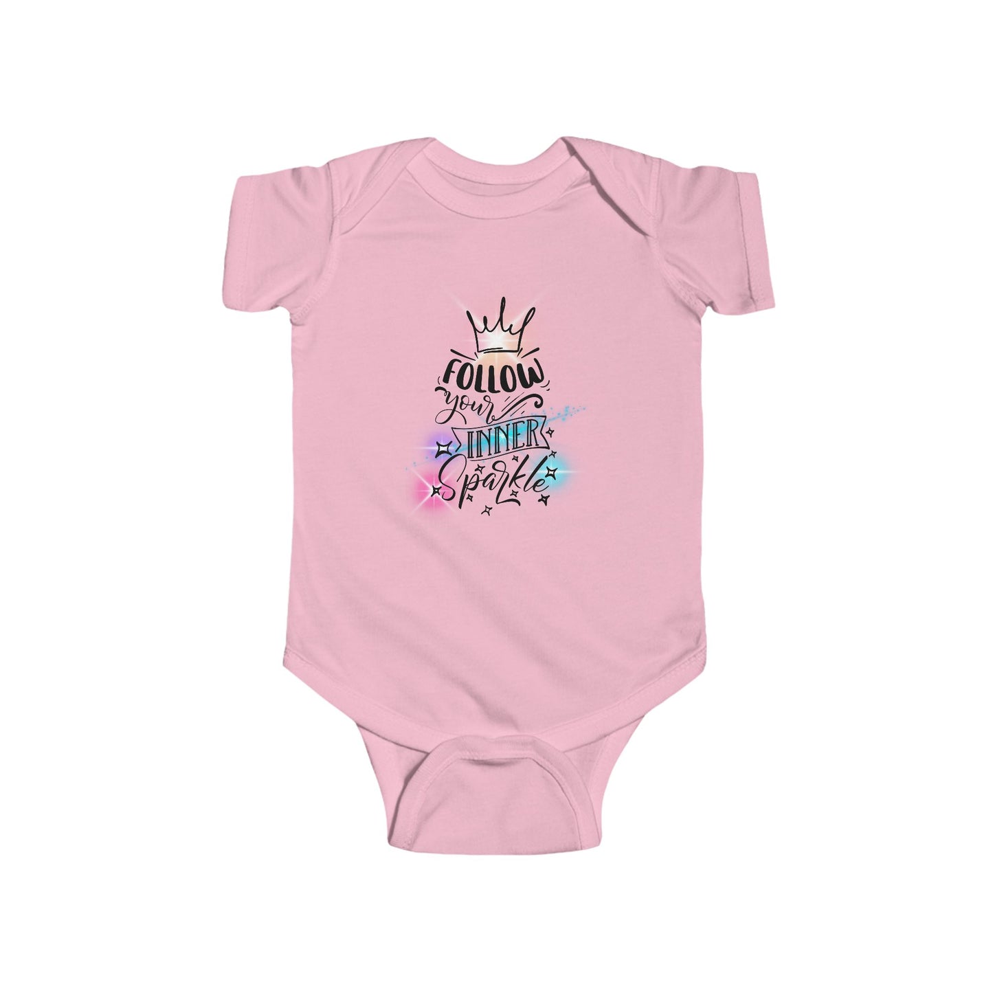 Follow Your Inner Sparkle Infant Short Sleeve Onesie