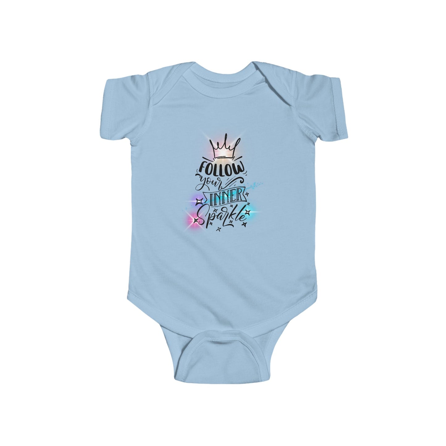 Follow Your Inner Sparkle Infant Short Sleeve Onesie