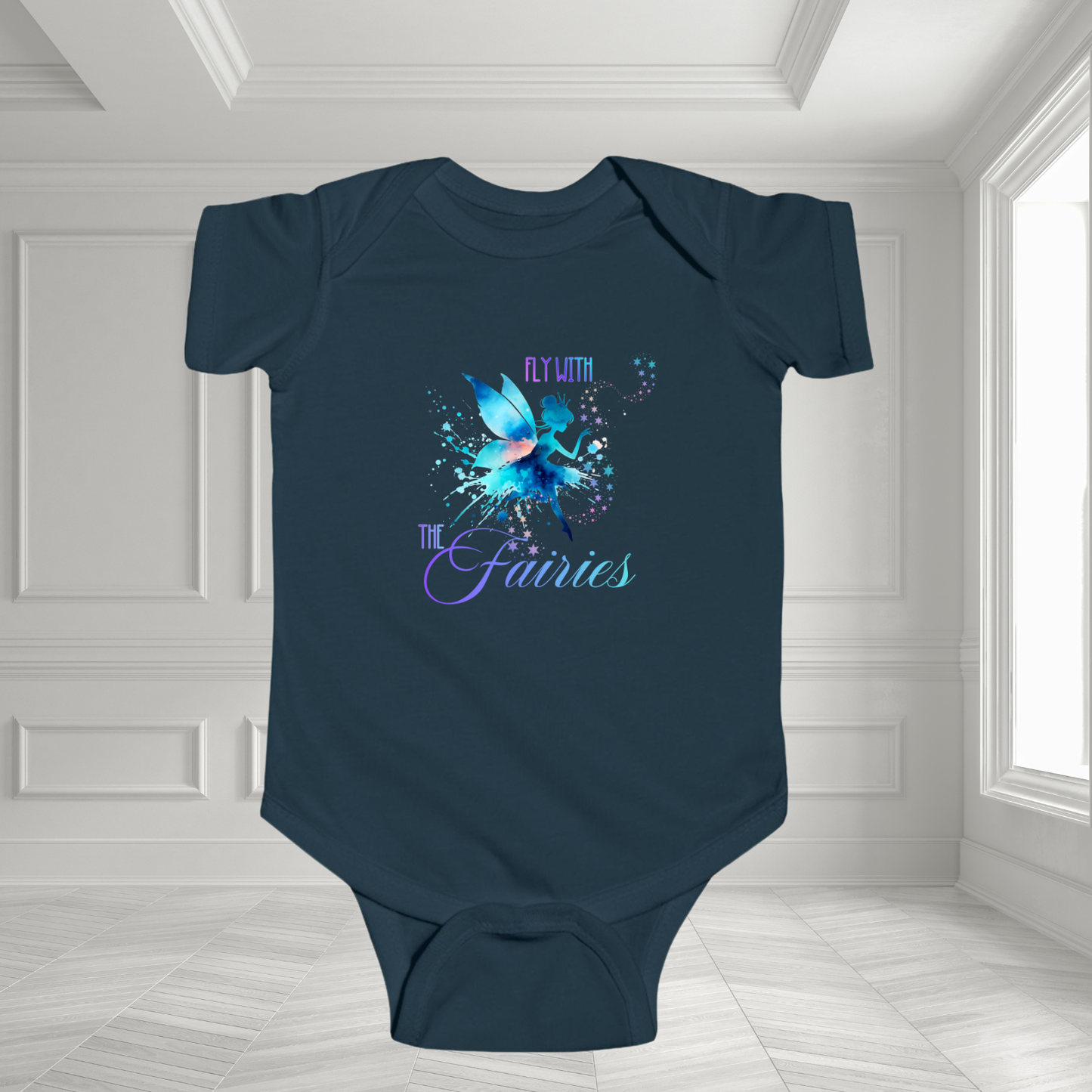 Fly With The Fairies Infant Short Sleeve Onesie