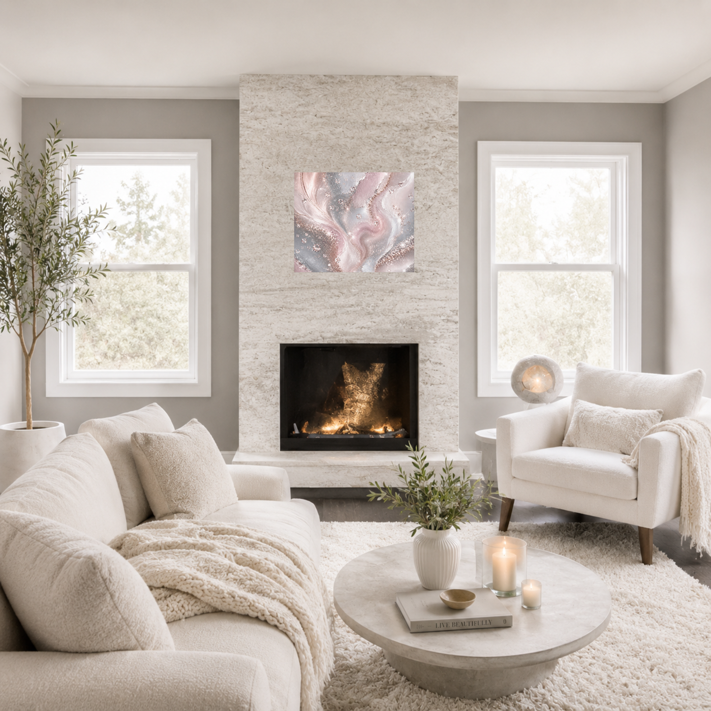 Shimmering Serenity Canvas Wall Art