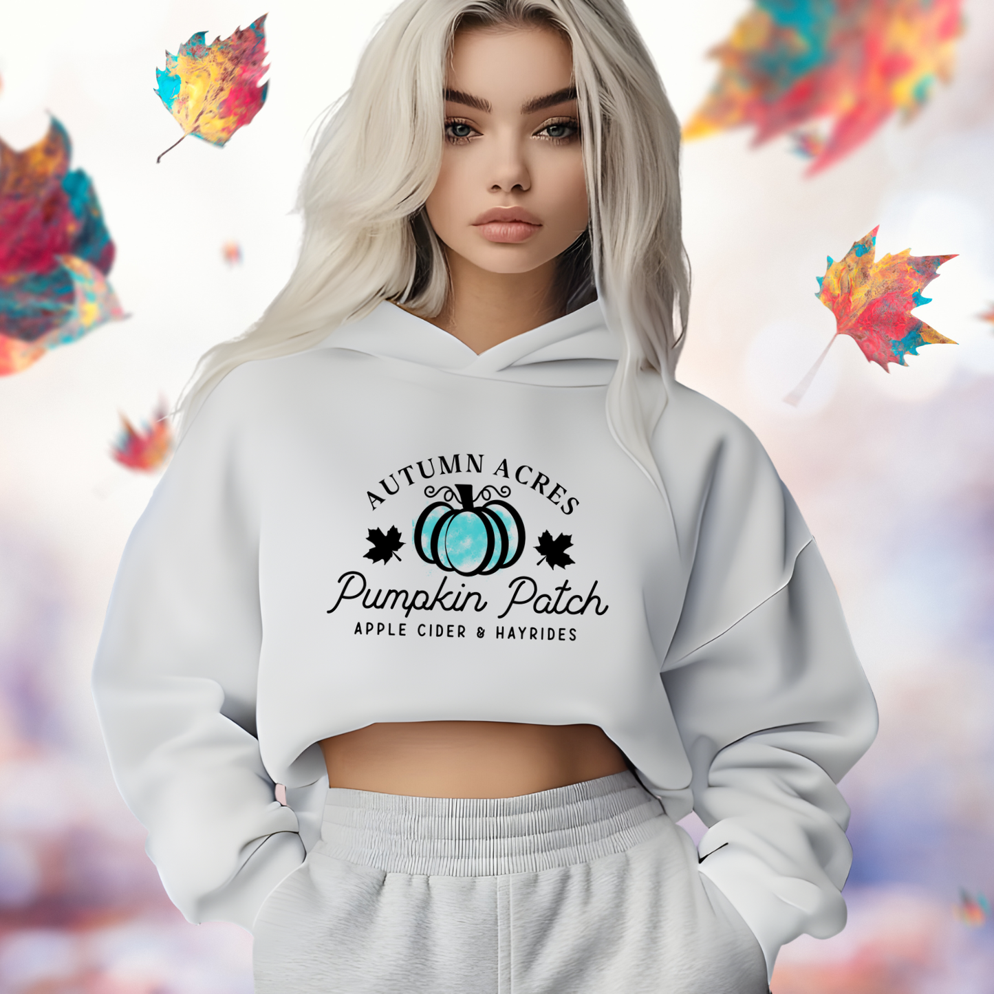 Pumpkin Patch Crop Hoodie