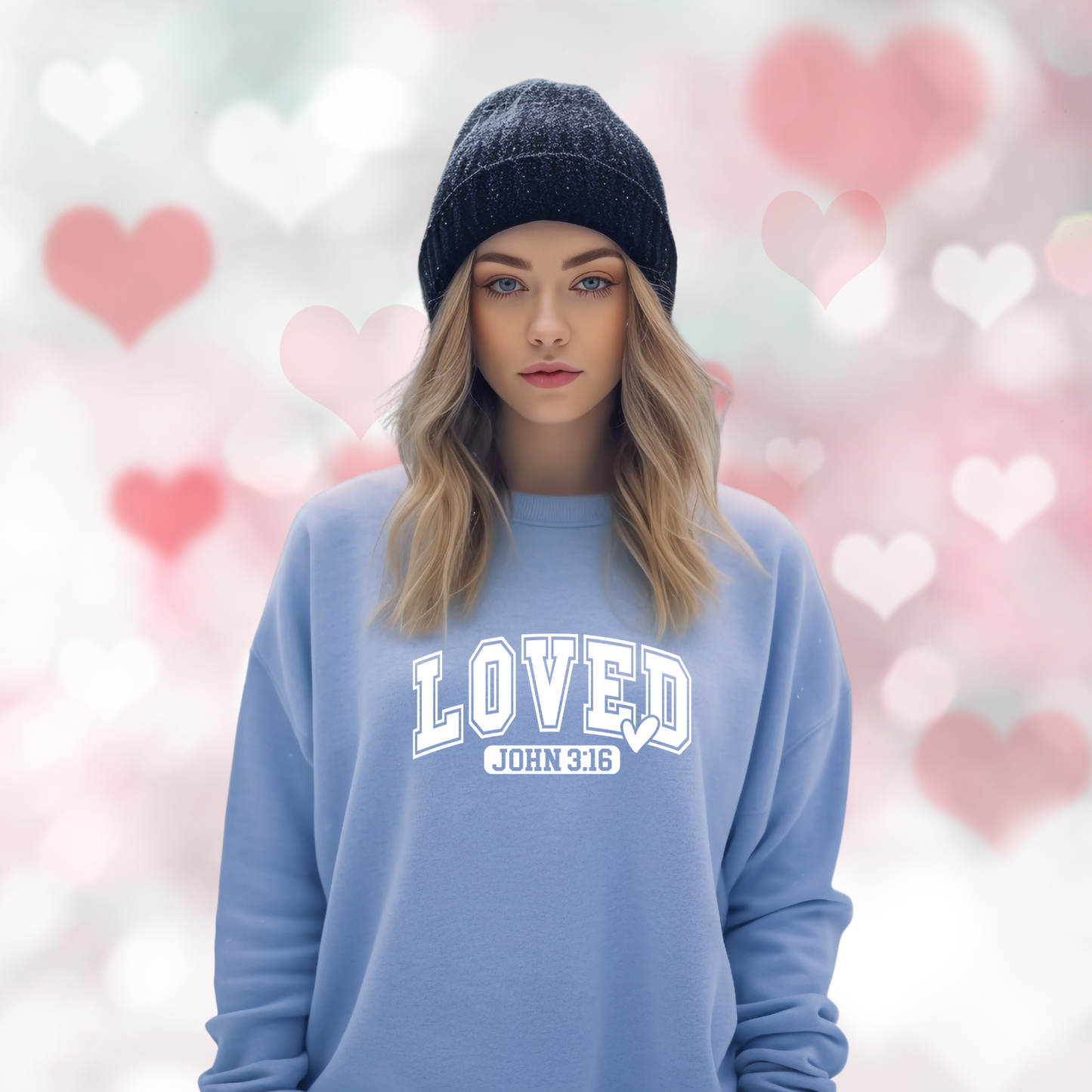Loved John 3:16 Crewneck Sweatshirt