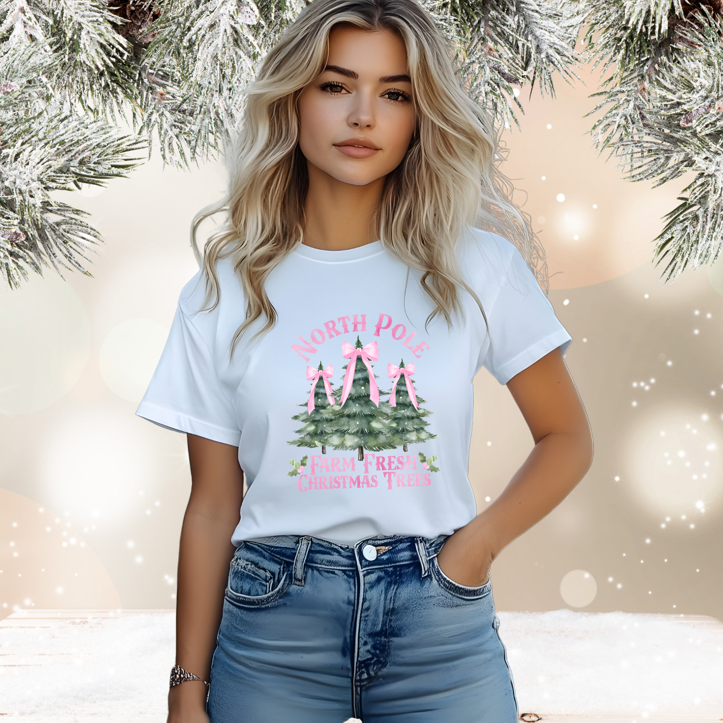 North Pole Christmas Trees T-Shirt