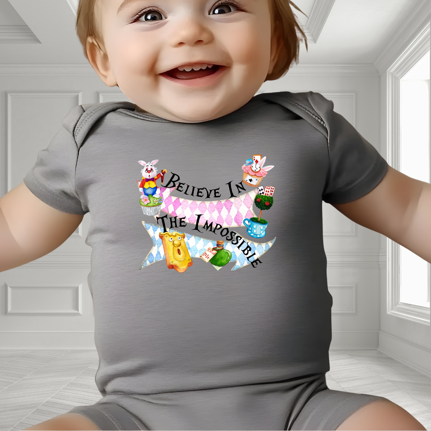 Believe In The Impossible Infant Short Sleeve Onesie