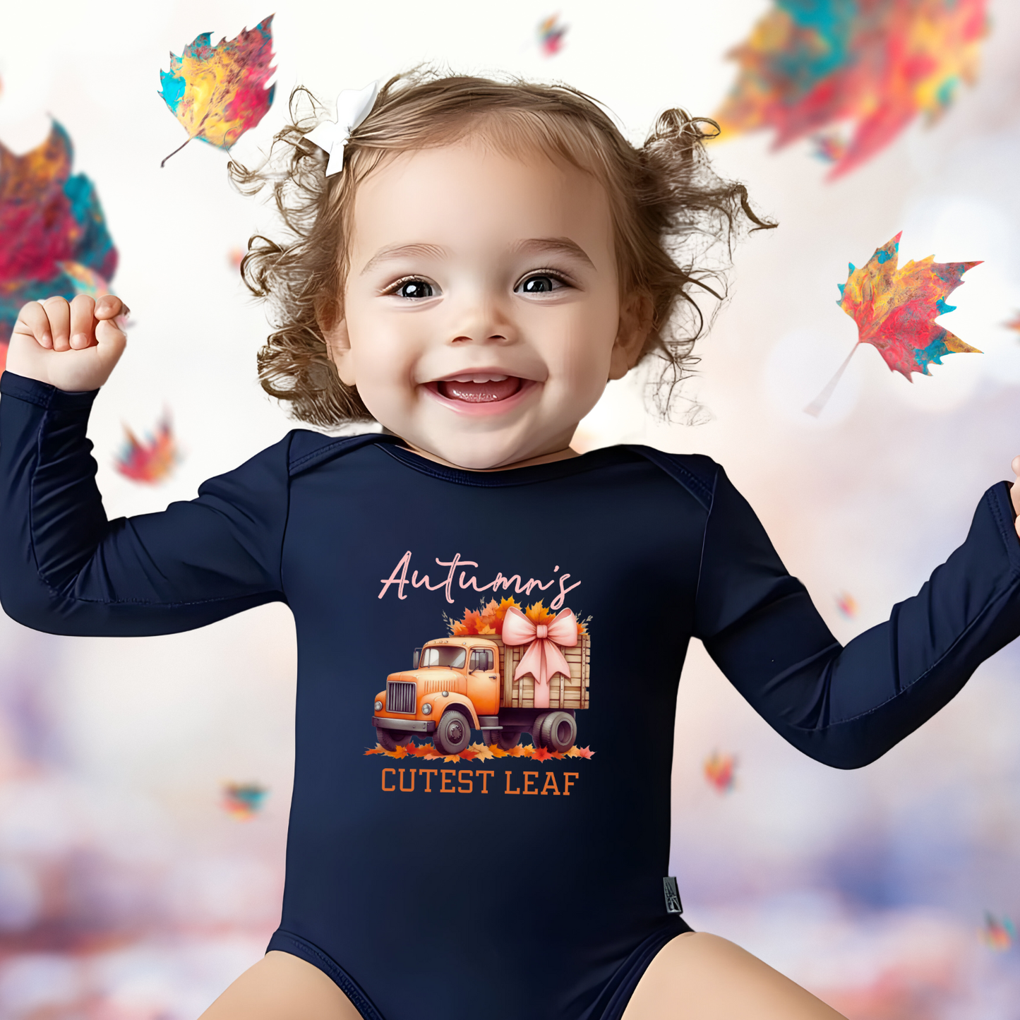 Autumn’s Cutest Leaf Infant Long Sleeve Onesie