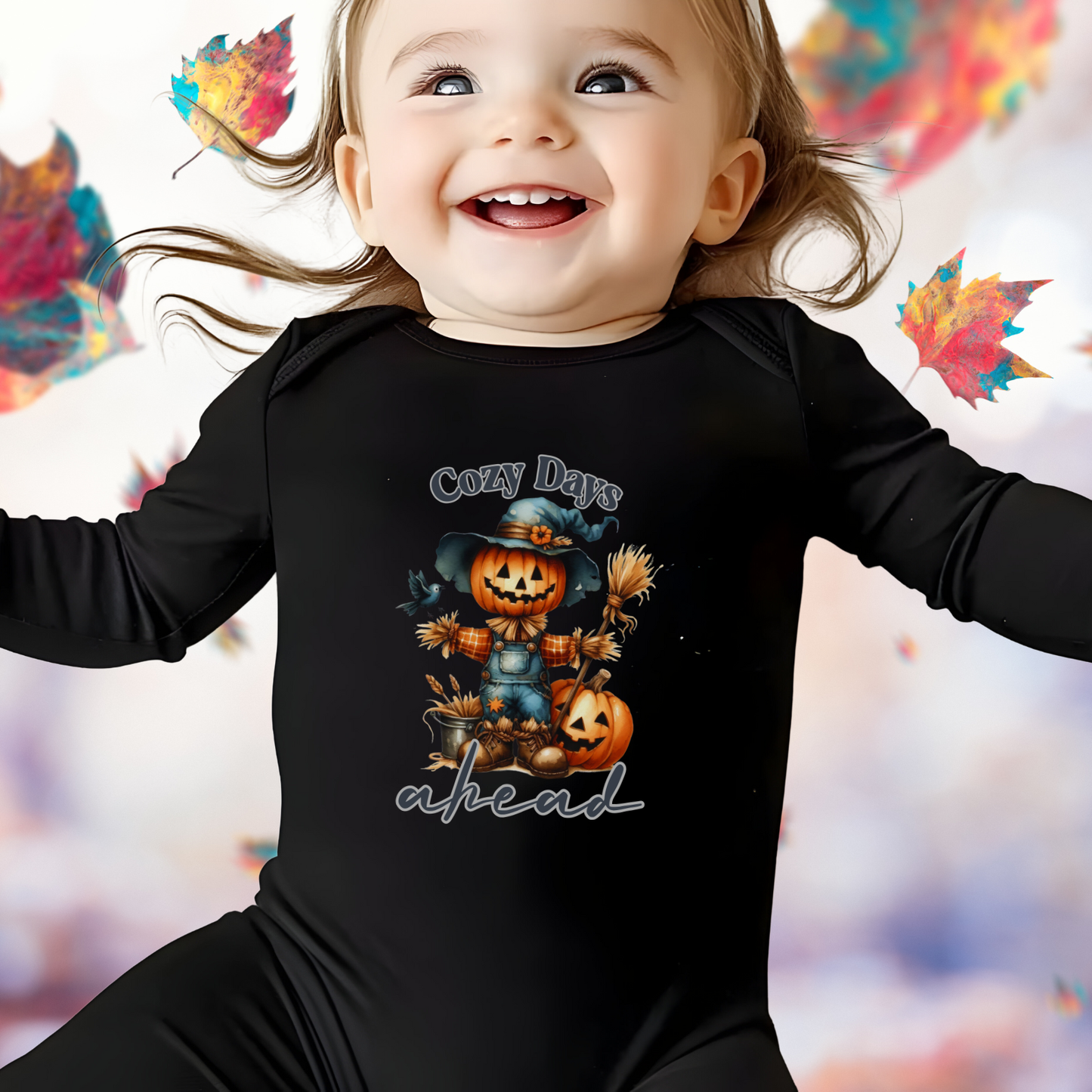 Cozy Days Ahead Infant Long Sleeve Onesie