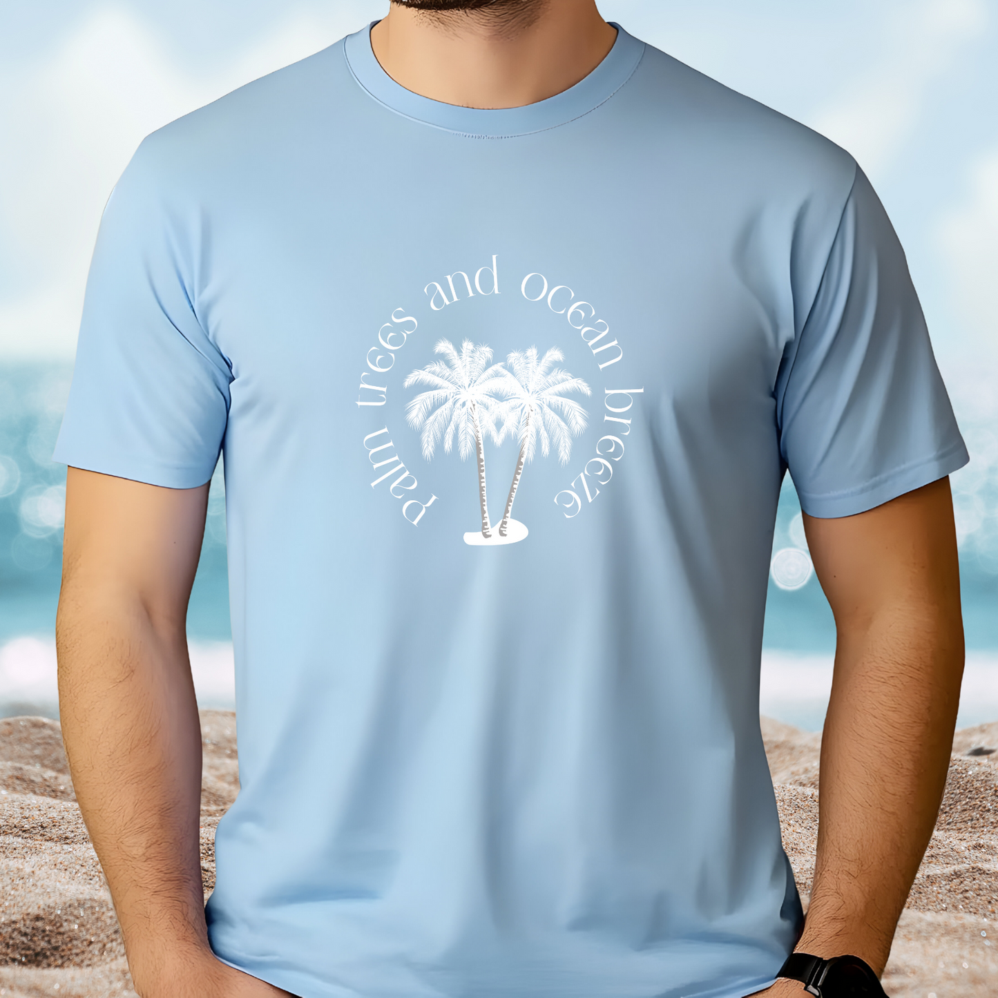 Palm Trees And Ocean Breeze T-Shirt