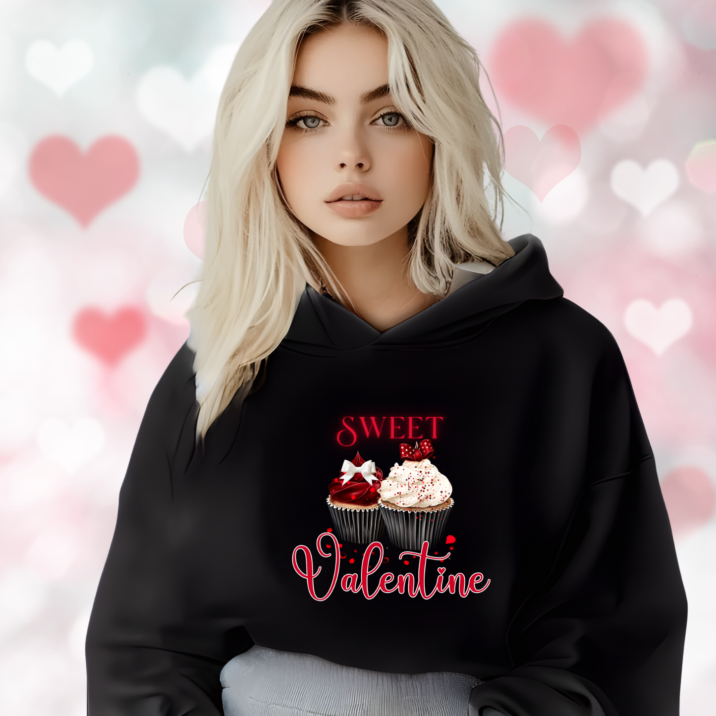 Sweet Valentine Crop Hoodie