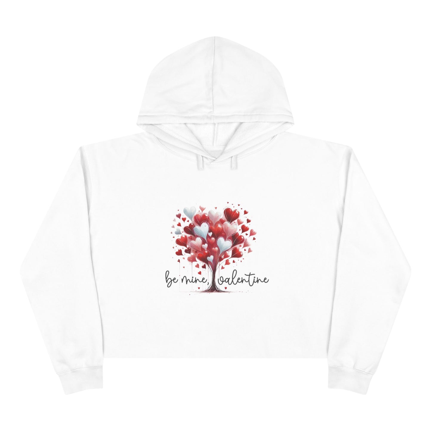 Be Mine, Valentine Crop Hoodie