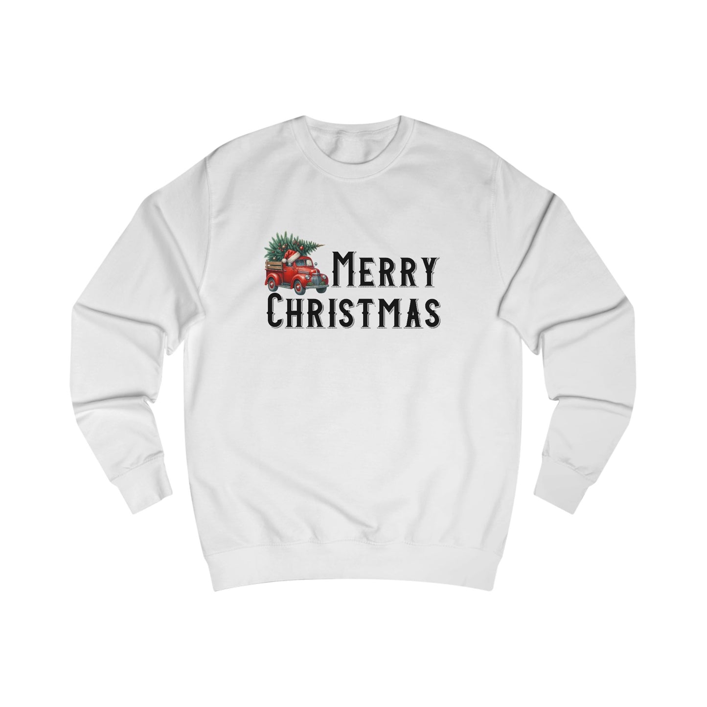 Merry Christmas Vintage Truck Crewneck Sweatshirt