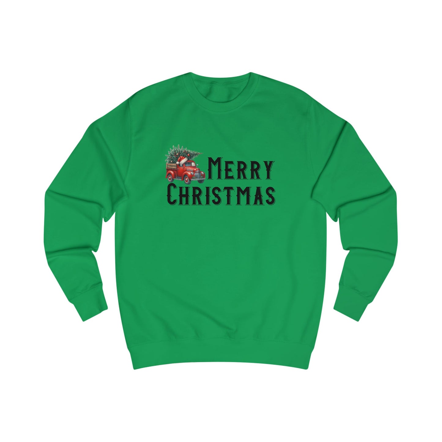 Merry Christmas Vintage Truck Crewneck Sweatshirt