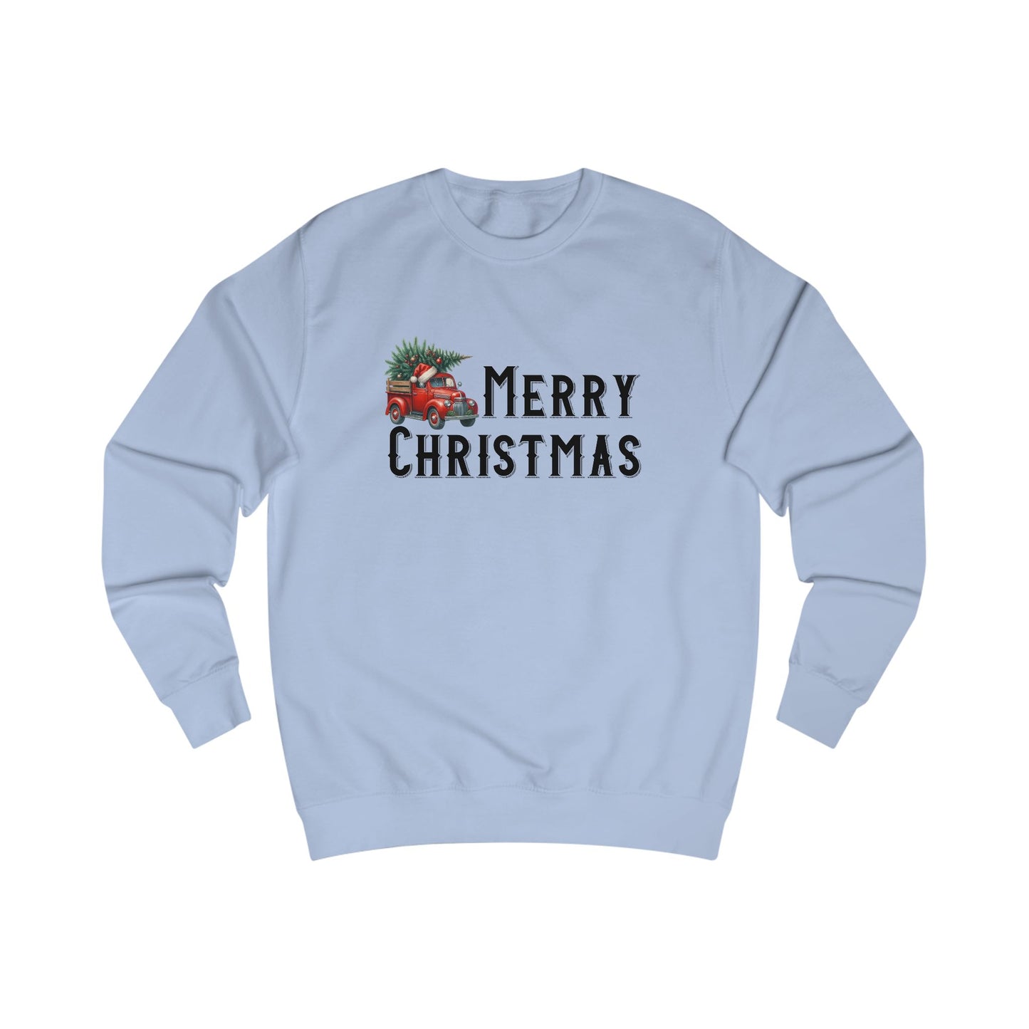Merry Christmas Vintage Truck Crewneck Sweatshirt