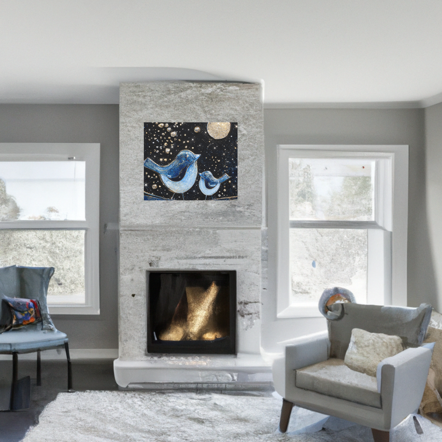 Love Takes Flight Canvas Wall Art