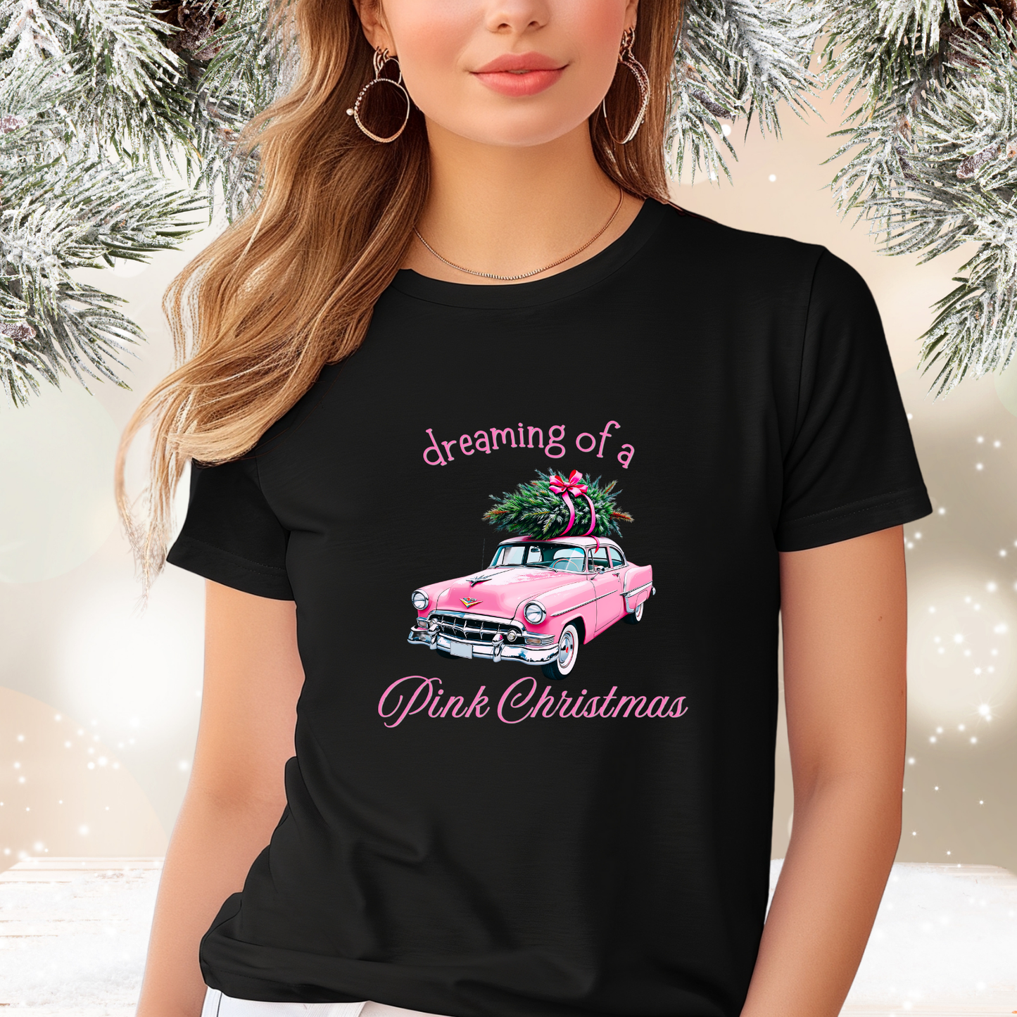 Dreaming Of A Pink Christmas T-Shirt