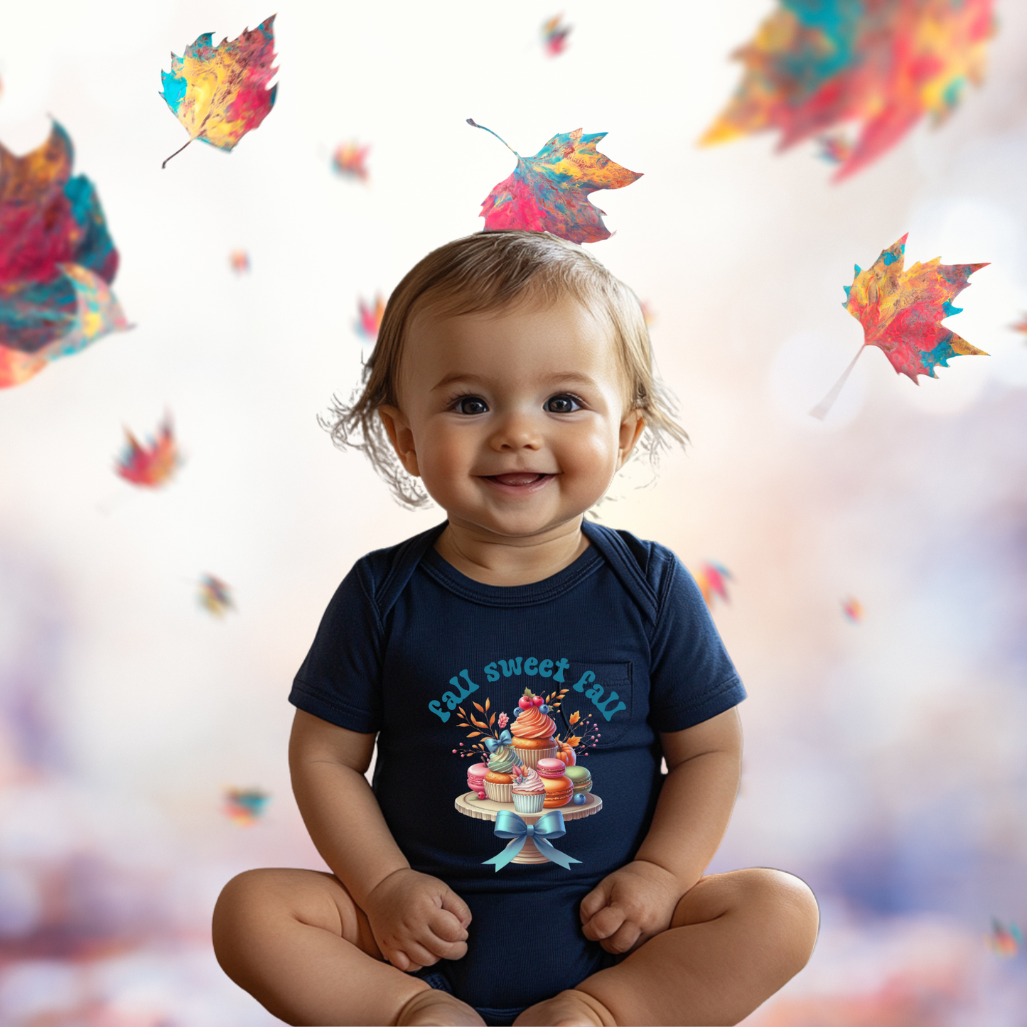 Fall Sweet Fall Infant Short Sleeve Onesie
