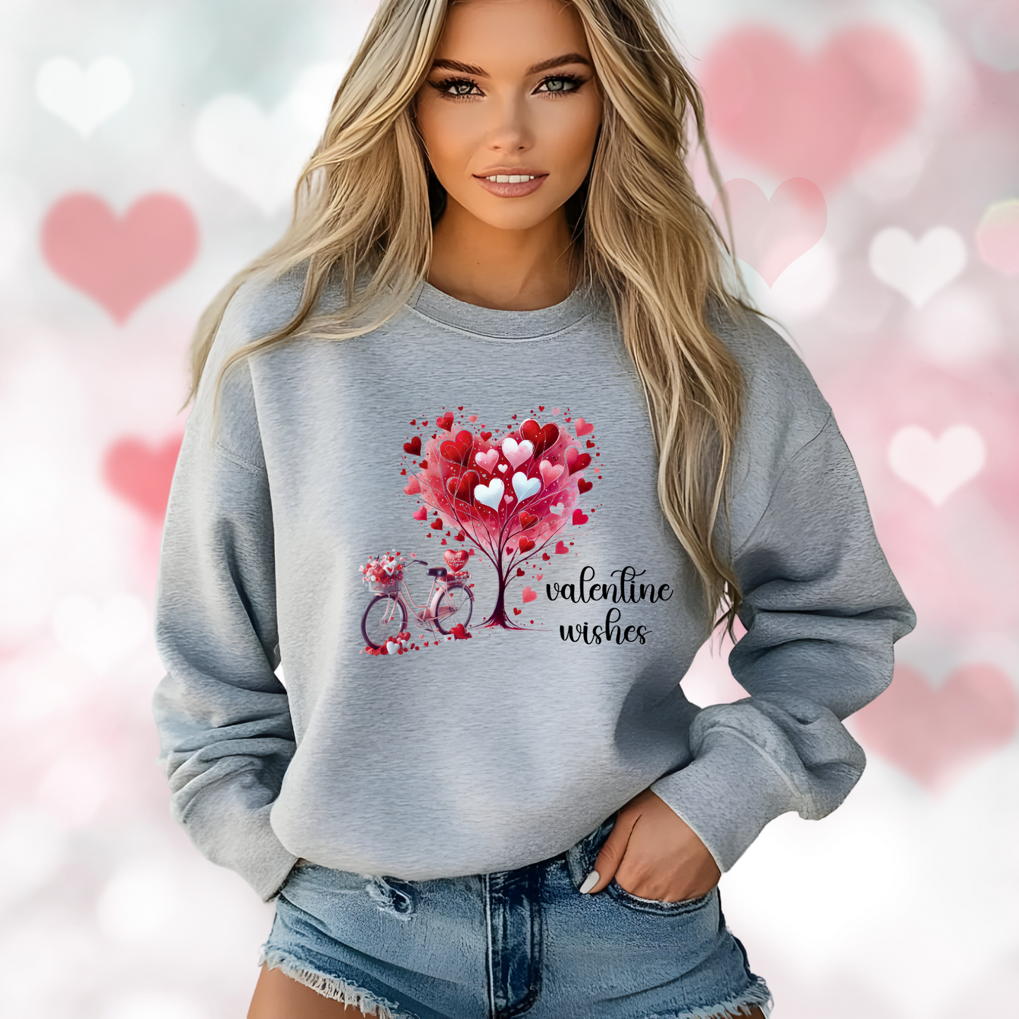Valentine Wishes Crewneck Sweatshirt