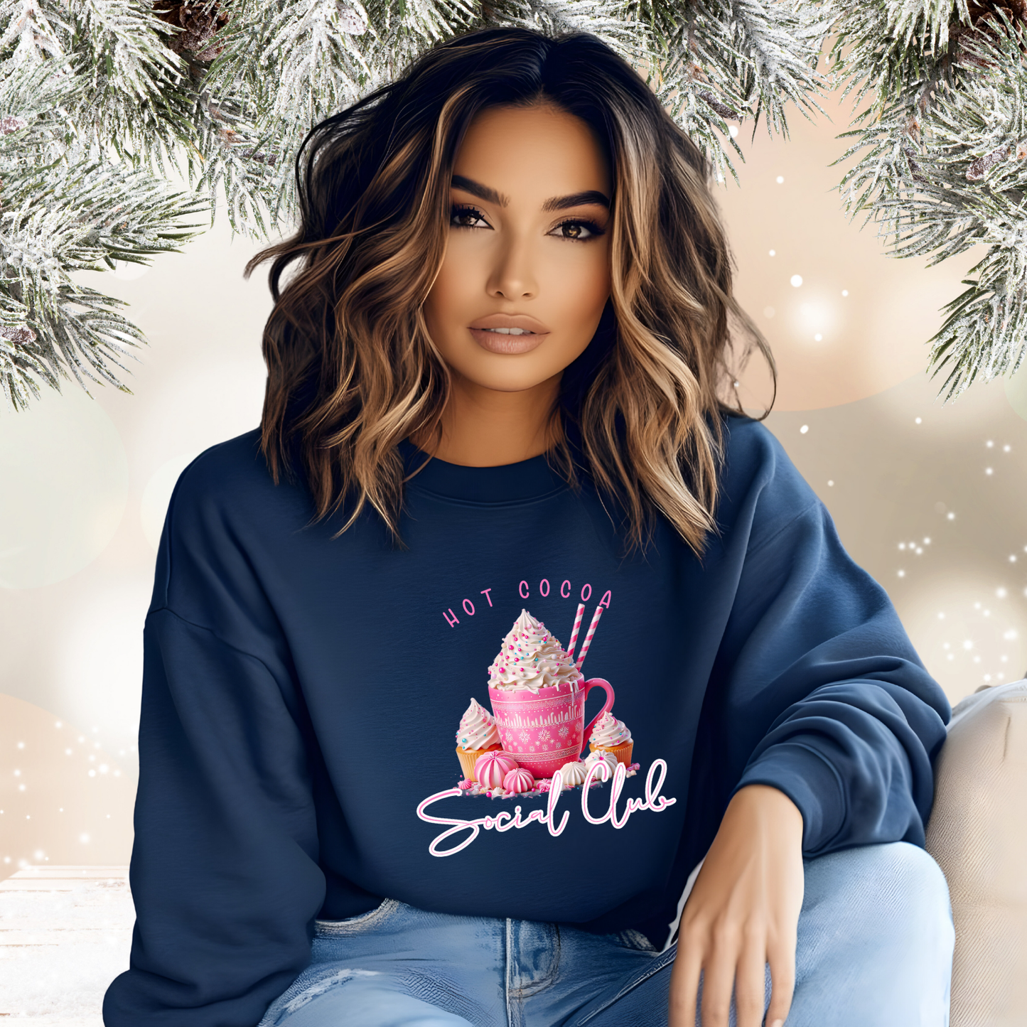 Hot Cocoa Social Club Crewneck Sweatshirt