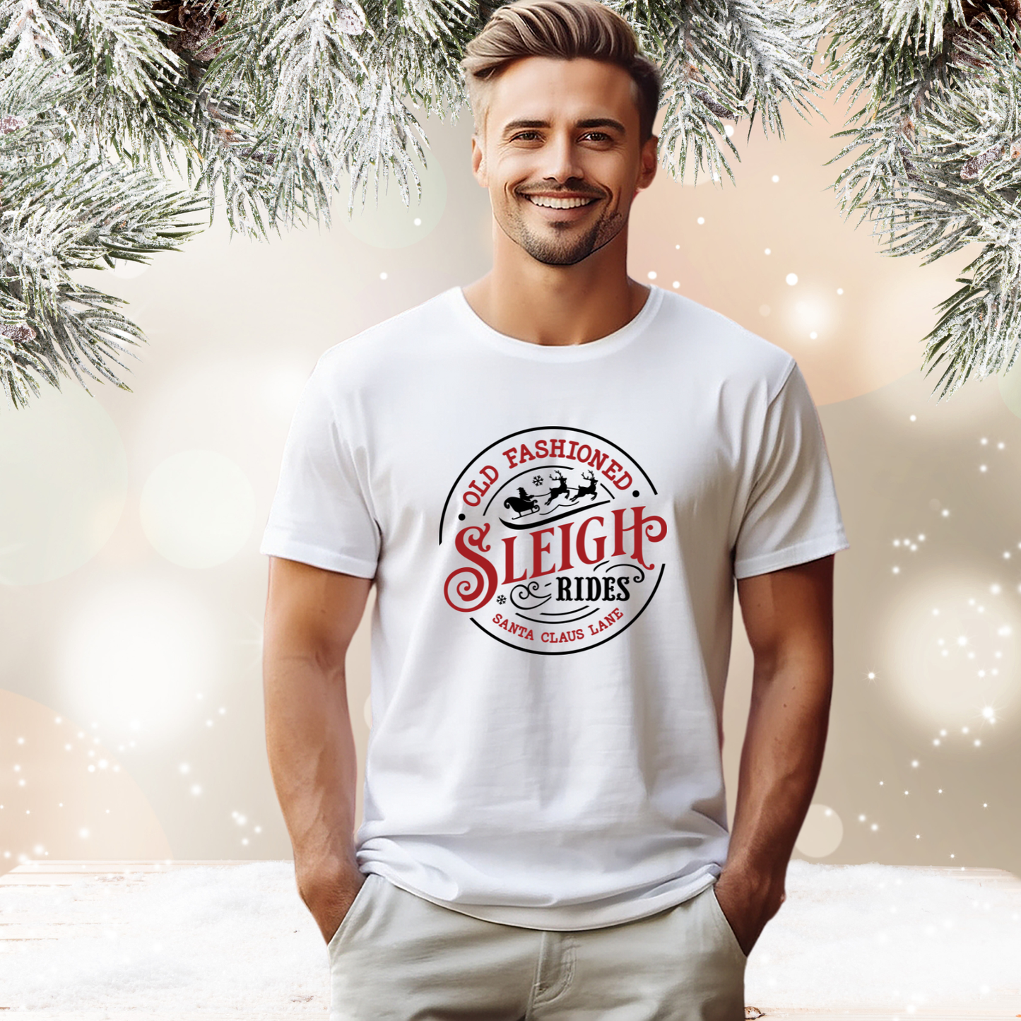 Old Fashioned Sleigh Rides T‑Shirt