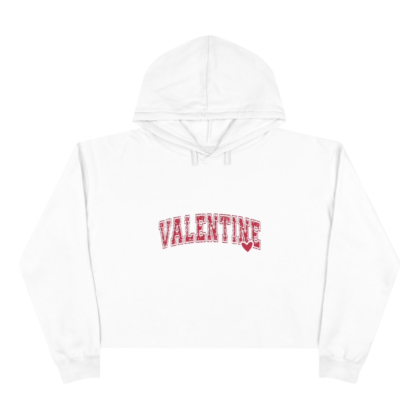 Varsity Valentine Crop Hoodie