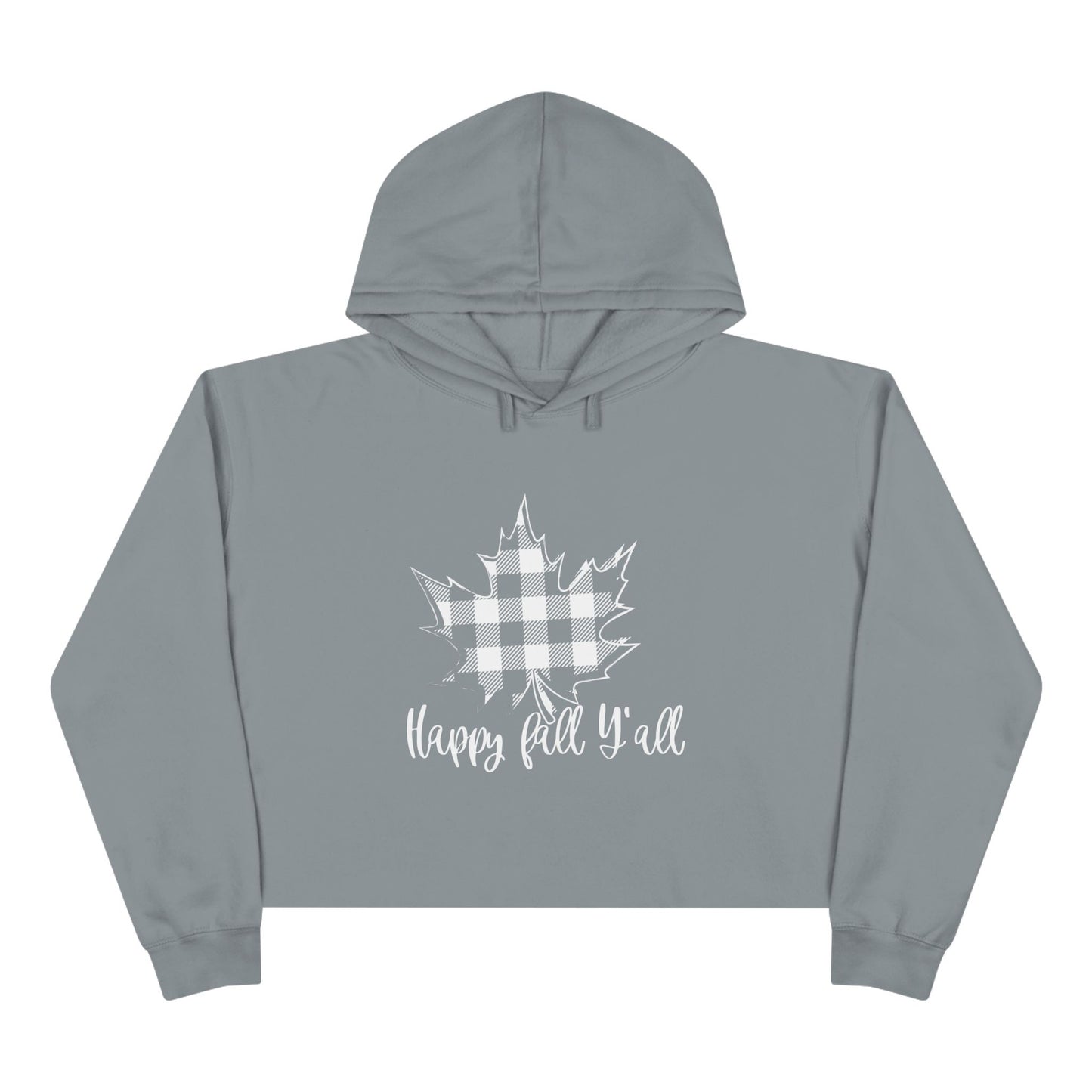 Happy Fall Y’all Crop Hoodie
