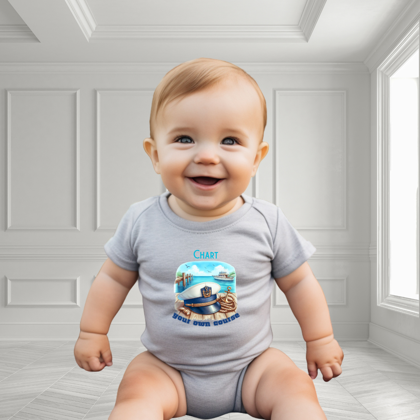 Chart Your Own Course Infant Short Sleeve Onesie