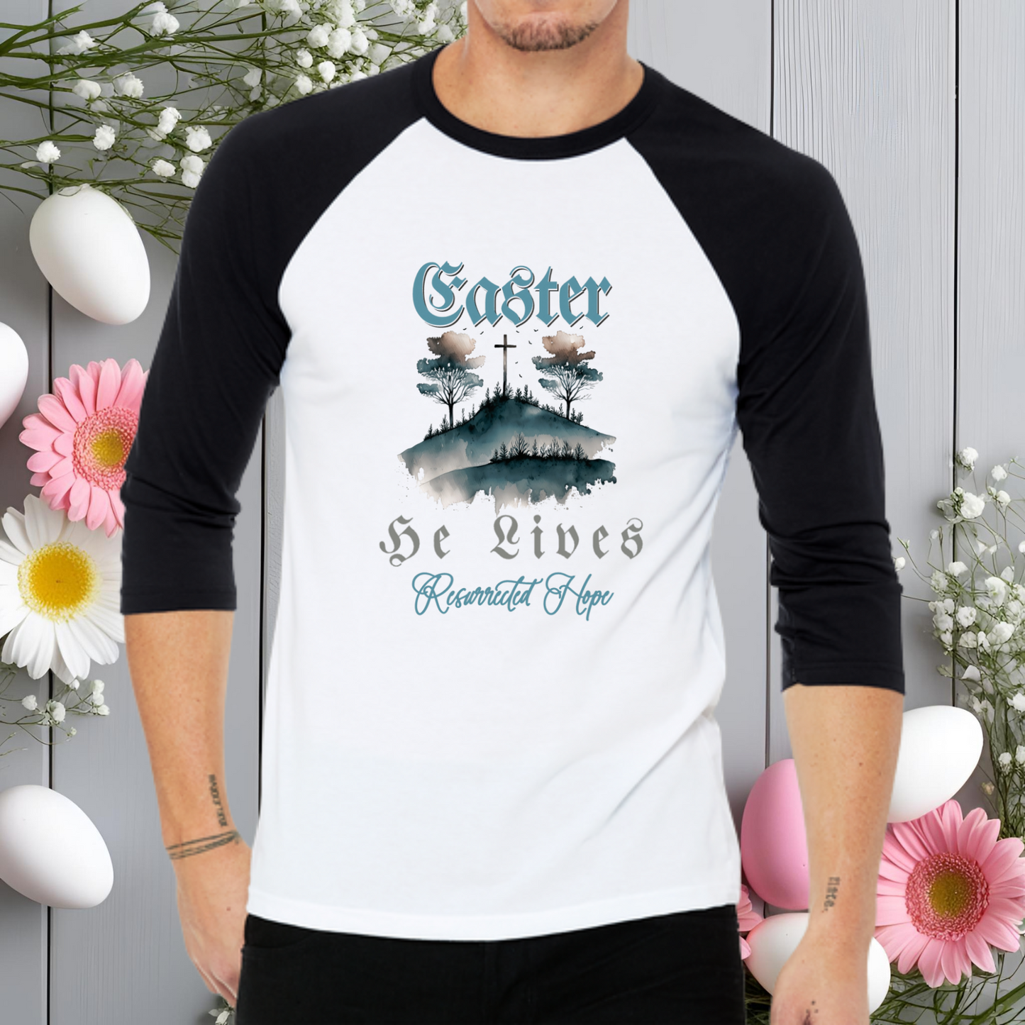 Resurrected Hope Baseball Tee