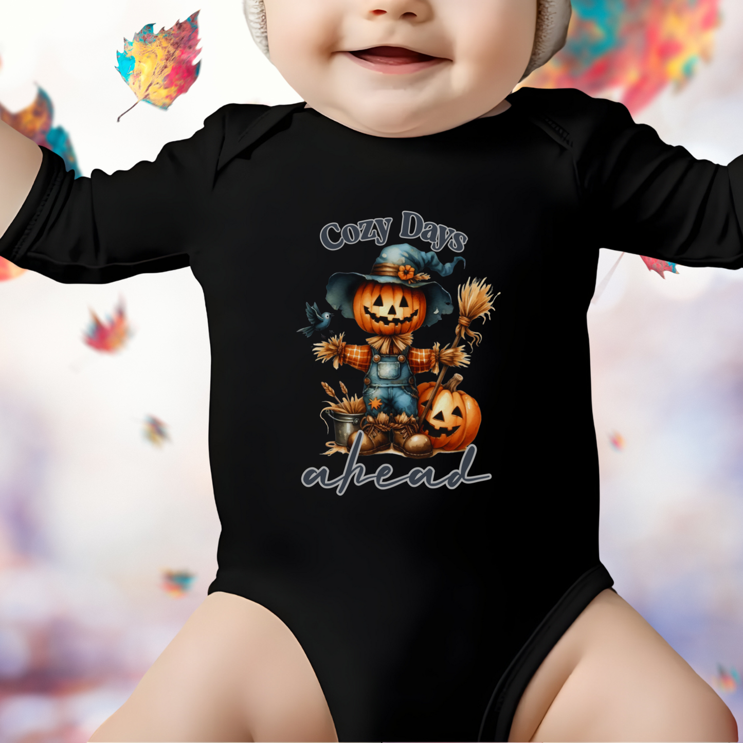 Cozy Days Ahead Infant Long Sleeve Onesie