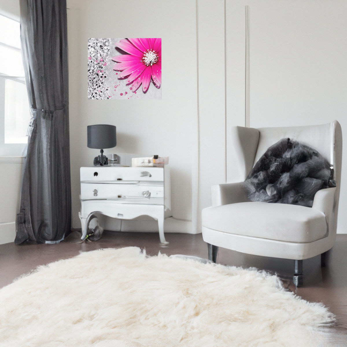 Blush In Bloom Canvas Wall Art