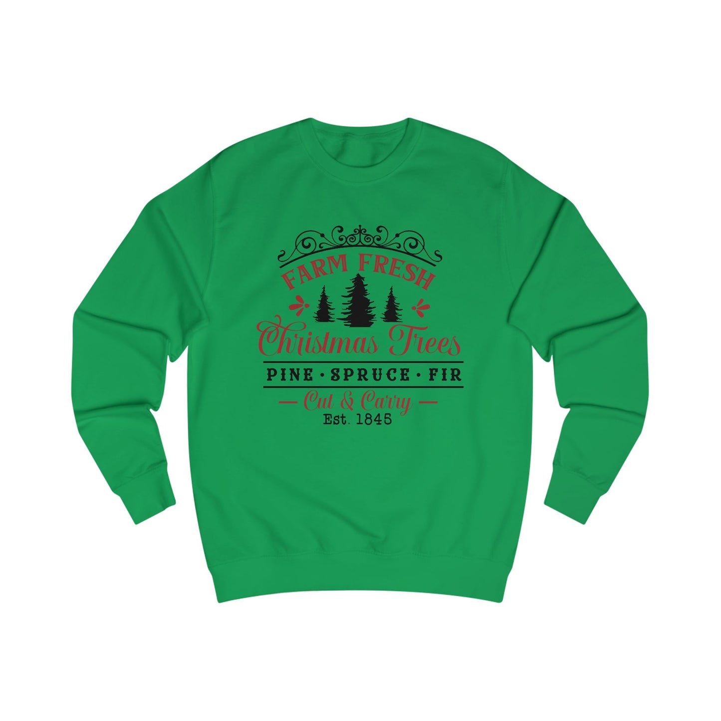 Farm Fresh Christmas Trees Crewneck Sweatshirt