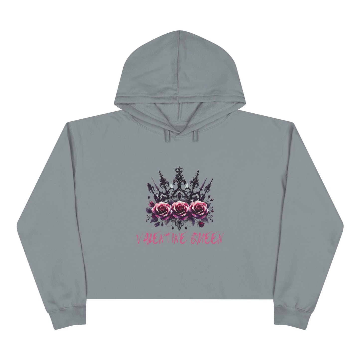 Valentine Queen Crop Hoodie