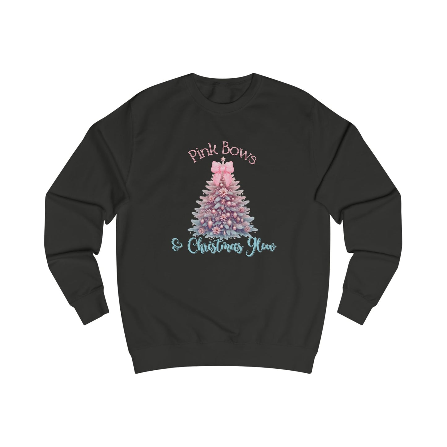 Pink Bows & Christmas Glow Crewneck Sweatshirt