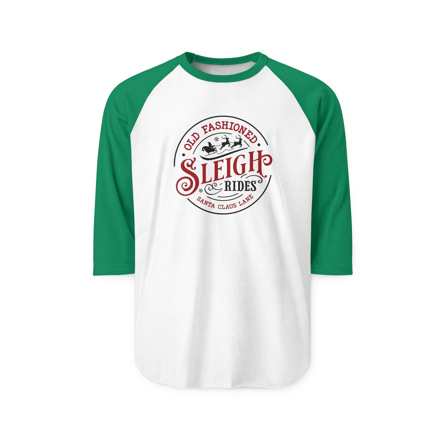 Old Fashioned Sleigh Rides Baseball Tee