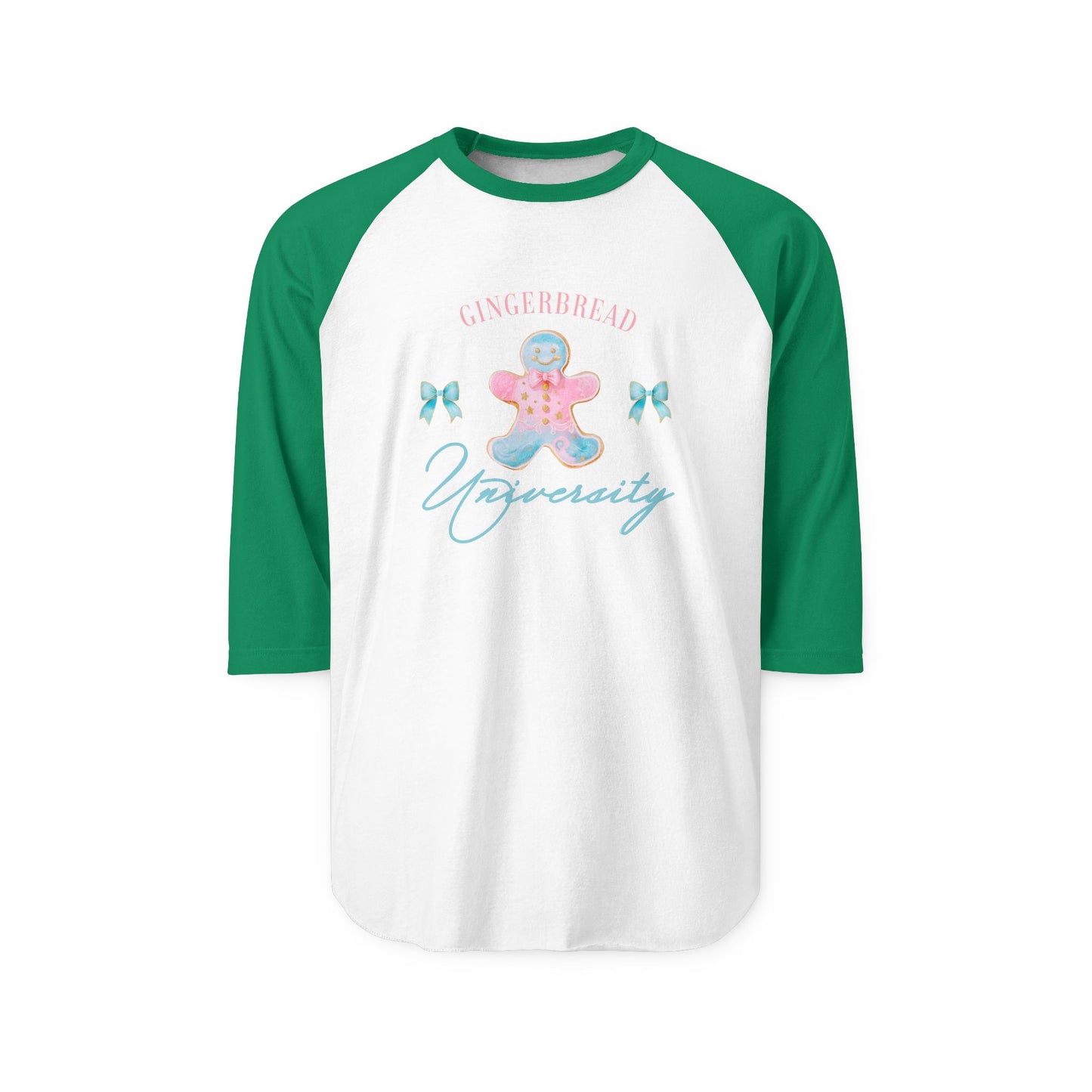 Gingerbread University Baseball Tee