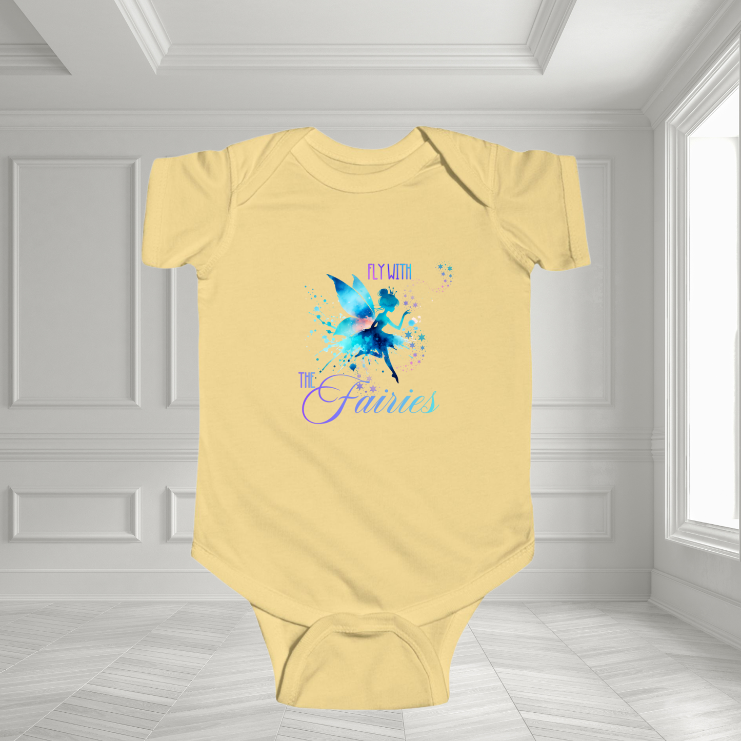 Fly With The Fairies Infant Short Sleeve Onesie